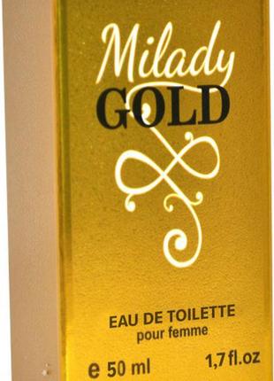 Туалетна вода для жінок milady gold 50 мл