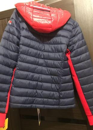 Женская синяя куртка tommy hilfiger2 фото