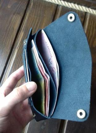 Шкіряний гаманець, ручна робота4 фото