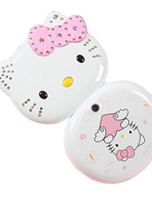 Детский мини мобильный телефон hello kitty (белый)