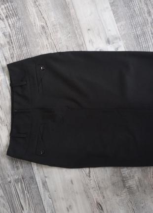 Черная, зауженная юбка карандаш3 фото
