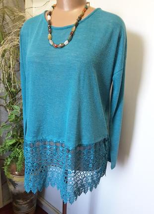 Оригінальний бірюзовий джемпер 2
