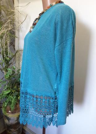 Оригінальний бірюзовий джемпер 3