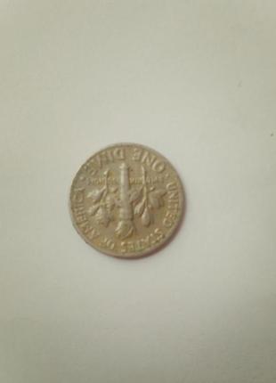 Монета one dime 1975 рік,перевертиш монета2 фото