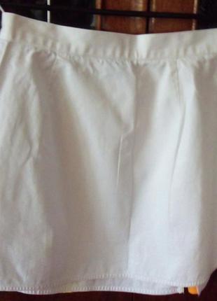 Kim bor line. итальянская белоснежная юбочка с запахом.2 фото