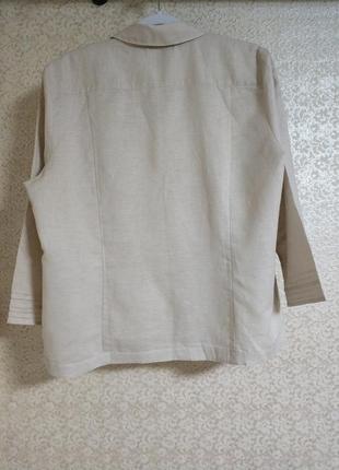 Peter hahn лляна льон linen бавовна блуза блузка сорочка бренд peter hahn2 фото