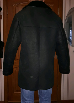 Дублянка куртка шуба натуральна хутро шкіра boggio 46 48 m l3 фото