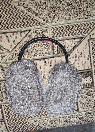 Меховые зимние наушники