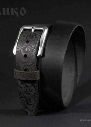 Чорний ремінь franko petrykivka black big belt2 фото