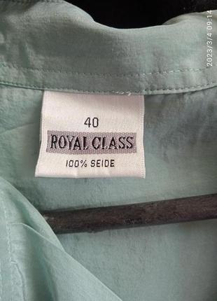 Блуза-рубашка 100%шелк от  royal class6 фото