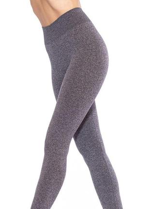 Безшовні меланжеві жіночі легінси (арт. leggings melange)2 фото