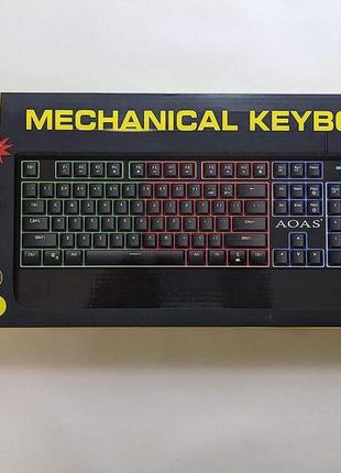 Механическая клавиатура ubays aoas, профессиональная светящаяся игровая клавиатура m-700