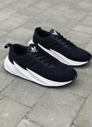 Adidas sharks white-black5 фото