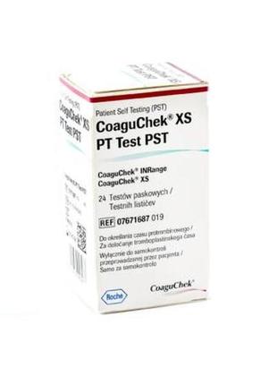 Тест-смужки coaguchek xs pt test pst (коагучек иксэс)