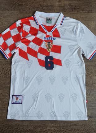 Футбольна футболка сroatia home 1998-1999 lotto размер:l1 фото