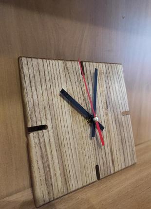Годинник із натурального дерева ручної роботи покритий еко олією2 фото