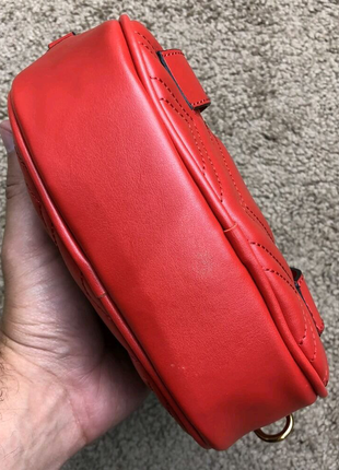 Gucci belt bag gg marmont red
