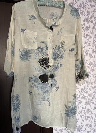 Удлиненная блуза- рубашка2 фото