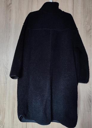 Гарненька чорне пальто тедді куртка розмір 50-52-545 фото