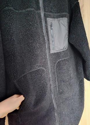 Гарненька чорне пальто тедді куртка розмір 50-52-542 фото