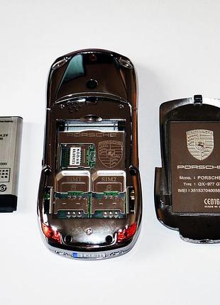 Телефон style porsche 911 cayman s - 2sim + bt + camera - метал.корпус 6