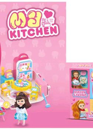 Набір ігровий ql076 кухня, меблі , кукла, 48 предметів1 фото