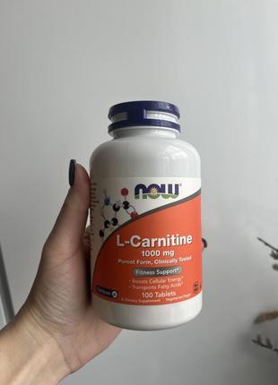 L carnitine now аминокислота 1000 мг
