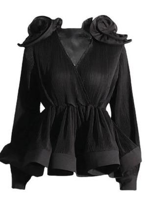 Блуза блузка плісірована
