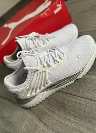 Шикарные люксовые белые легкие кроссовки puma pacer future