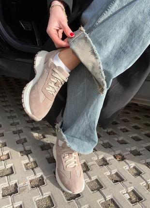 Женские трендовые кроссовки из натуральной замши и кожи 6200-110 фото