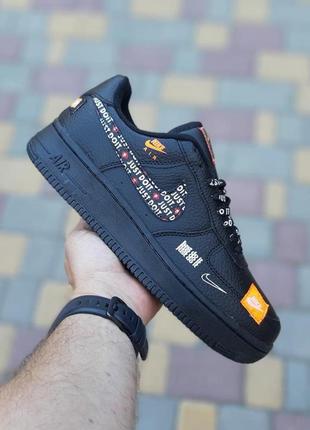 Женские кроссовки nike air force 1 low black найк форс черного цвета