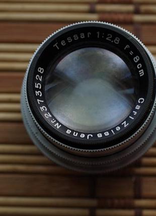 Объектив carl zeiss jenna tessar 2.8 8 cm 80 mm