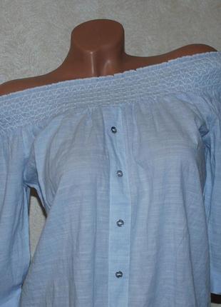Блуза принтована бренду river island 
  /100% хлопок/ красиво оформленные плечи, сосудистый крой/6 фото