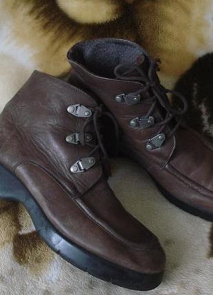 Salamander 38-38.5 р. брендові шкіряні черевики утеплені