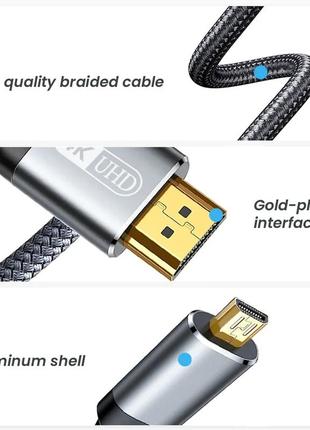 Кабель micro hdmi - hdmi 2