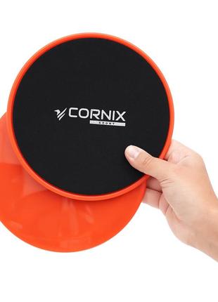 Диски-слайдери для ковзання (глайдингу) cornix sliding disc 2 шт xr-0180 orange2 фото