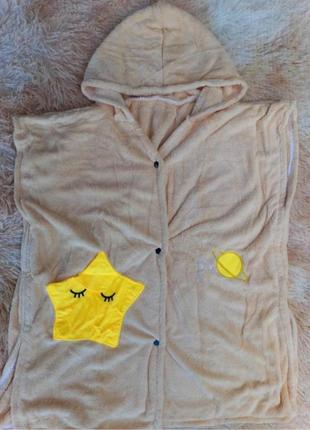 Детские полотенца/халаты на кнопках