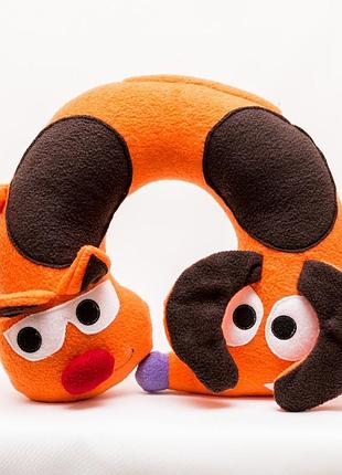 Котопес дорожная подушка іграшка.