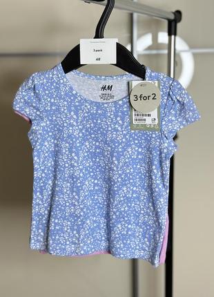 Набор 3 футболки h&amp;m 92 р3 фото