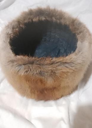 Шапка из ондатри, зимняя.5 фото