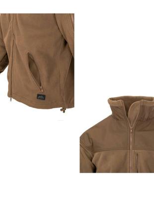 Тактичний флісова кофта helikon-tex® jacket (олива, койот, сіра)4 фото