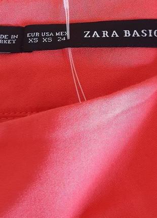 Коралова спідниця-тюльпан zara basic made in turkey, оригінал, блискавичне надсилання 🚀⚡7 фото