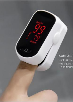 Цифровий електронний пульсоксиметр на палець pulse oximeter2 фото