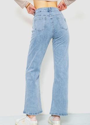 Актуальные светло-синие женские джинсы укороченные демисезонные женские джинсы классические расклешенные джинсы4 фото