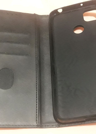 Чохол книжка шкіра для xiaomi redmi 9c business leather чорний3 фото