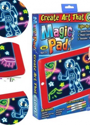 Планшет для малювання magic pad 3d малюємо світлом (no746)