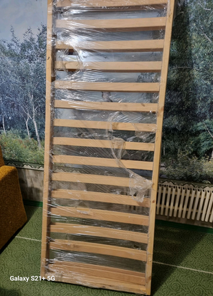 Дерев'яний каркас для ліжка на матрац  под ортопедичнау ламельну2 фото
