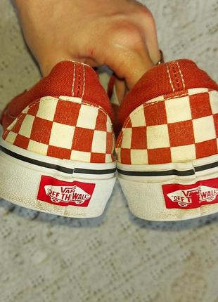 Кеди ванси vans classic slip-on red/beige6 фото