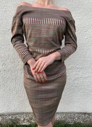 Нарядное платье миди с длинным рукавом supertrash1 фото