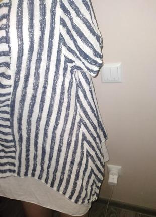 Большой размер вискоза блуза made in italy2 фото